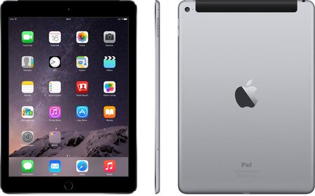 Voordeelbundel (10+prijs) Apple iPad Air 2 32GB (model 2016) WiFi (4G) zwart + garantie