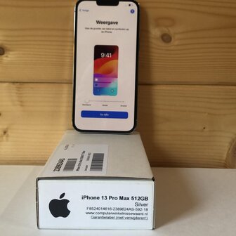 Magazijn opruiming Apple iPhone 13 Pro Max Zilver 512GB + Garantie op=op