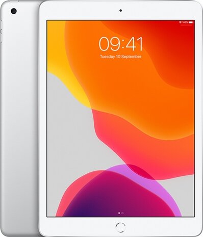 Magazijn opruiming Apple iPad 7 128GB (model 2019) 10.2" zilver WiFi (4G) + garantie