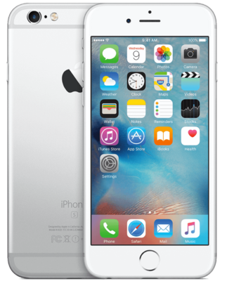 Magazijn opruiming Apple iPhone 6S 32GB zilver 4,7" simlockvrij + Garantie