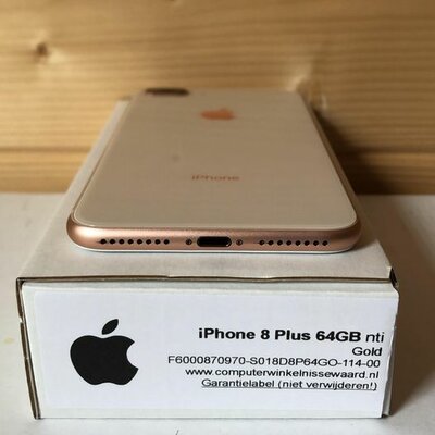 Apple iPhone 8 Plus 64GB goud + garantie