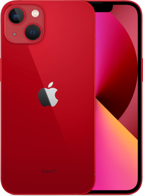 Magazijn opruiming Apple iPhone 13 rood 256GB 6,1" + garantie op=op