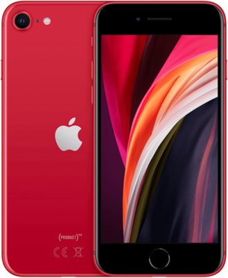 Als nieuw Apple iPhone SE (model 2020) 64GB red 4.7" + 24 maanden garantie