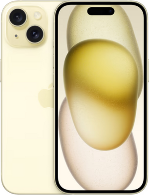 (als) Nieuw Apple iPhone 15 (model 2023) 256GB geel + 24 maanden garantie